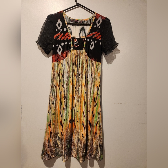 Multicolor Bohemian Women Dress - Picture 1 of 4